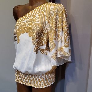 Rampage  One shoulder blouse.